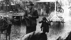 Rain Movies monochrome Bicycle Thieves Vittorio De Sica