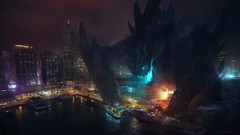Rain Movies Monsters cities artwork pacific rim