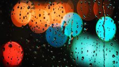 Rain on glass