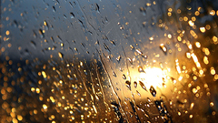 Rain on glass