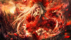 Rain paintings drawings anime girls