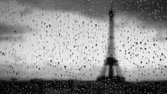 Rain Paris backgrounds rain on glass