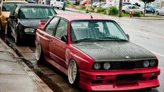 Rain red BMW golf m3 E30 BMW E30