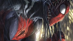 Rain Spider-Man Venom artwork Peter Parker marvel comics