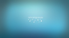 Rain text simple minimalistic