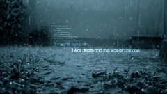 rain text water