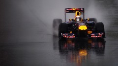 Rain track wet Red Bull formula one Redbull Racing