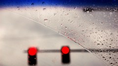 Rain traffic lights artwork