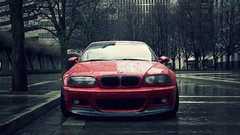 Rain tuning cars BMW stance tuned Bmw m3 e46