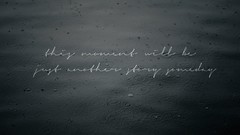 Rain Typography ripples