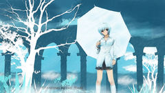 Rain Umbrellas anime girls