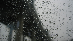 Rain water drops condensation