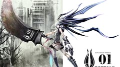 Rain weapons Swords long hair anime girls digital art mecha