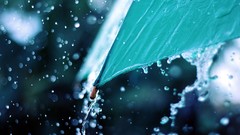 Rain weather Umbrellas water drops