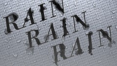 rain wet Typography monochrome