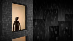 Rain windows cityscapes artwork