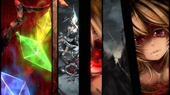 Rain wings crystals Vampires red eyes faces blondes long hair 