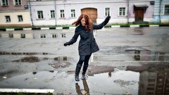 Rain woman Celebrity coat redheads Lena Katina T.a.t.u.