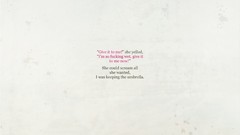 Rain woman Umbrellas Typography funny screaming minimalistic