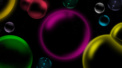 Rainbow bubbles nature