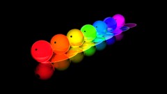 Rainbow colors balls abstract