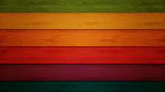 Rainbow colors Wood red