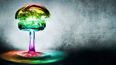 Rainbow complex 3d abstract