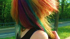 Rainbow hair