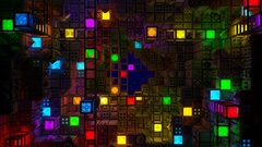 Rainbows cubes squares many