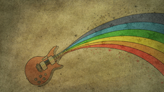 Rainbows guitars drawings
