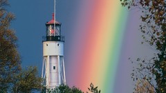 Rainbows lighthouses