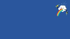 Rainbows minimalistic drunk Simple Background