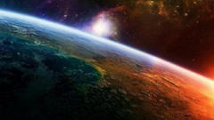 Rainbows outer space planets