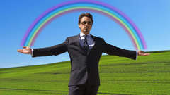 Rainbows tony stark robert