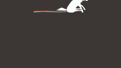 Rainbows unicorns poop
