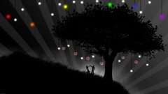 rainbows vector Trees love selective coloring Men Women lights
