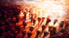 Rainy day widescreen artwork