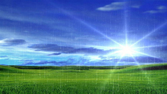 Rainy shiny bliss blue