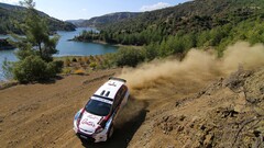 rally cars Ford landscape Drift