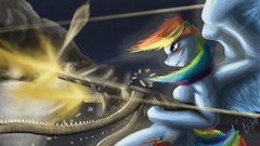 Rambo machine gun my little pony rainbow dash