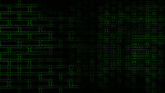 Random Green Bricks abstract