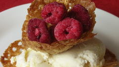 Raspberries ice cream icecream