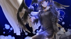 Raven anime girls blue eyes