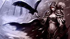 Ravens armor red eyes bows world of warcraft artwork Archers 
