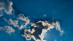 Rays blue clouds skies blue skies