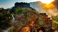 Rays nature grass sun wall light China