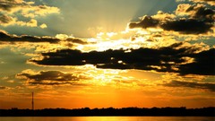 Rays sun clouds skyscapes