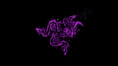 razer video games computer digital art shapes Minimalism purple