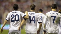 Real Madrid cristiano ronaldo Higuain Xabi Alonso
