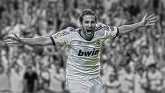 Real Madrid soccer HDR Photography Gonzalo Higuain selective 